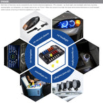 Kit portafusibili a lama 12 vie con indicatore LED