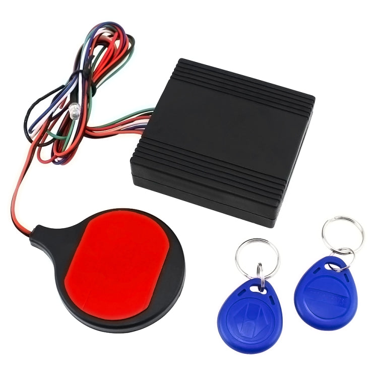Dispositivo antifurto per motocicletta con blocco circuito 12V