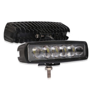 Lampadine a LED per fari da lavoro marini per barche per auto da 6 pollici 18W 6000K IP68 8D, DC 10-30V, 18W