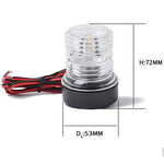 Luce navigazione LED bianca 12V 2,5W per barche e yacht