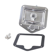 Cassetta degli attrezzi pieghevole per montaggio a incasso in acciaio inossidabile con maniglia a T per rimorchio/yacht/camion, A1218-01