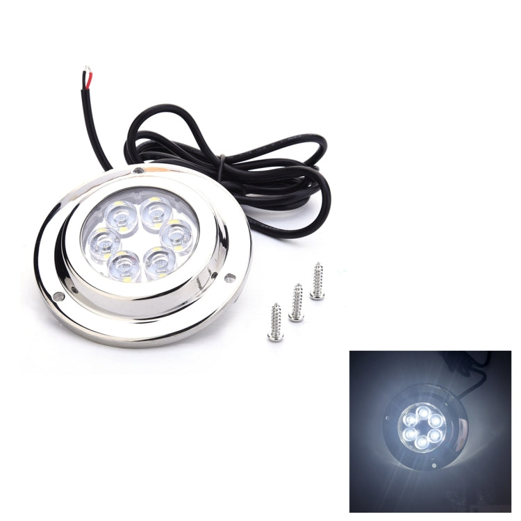 Luce subacquea LED 12W IP68 acciaio inox bianca