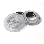 Luce subacquea LED 12W IP68 acciaio inox bianca