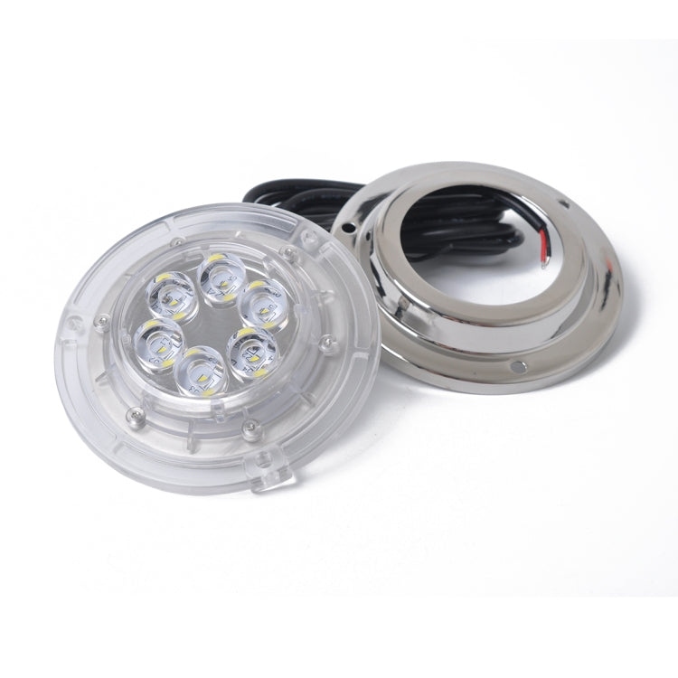 Luce subacquea LED 12W IP68 acciaio inox bianca