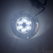 DC 10-30V 12W IP68 316 Acciaio inossidabile 6 LED Luce bianca Luce subacquea Barca ad alta potenza Luminosa per Marina / Yacht, 12W White Light