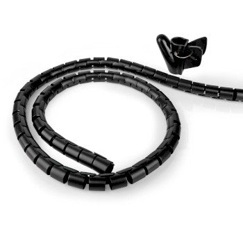 Cable Management | Spiral Sleeve | 1pcs | Maximum cable thickness: 28 mm | PE | Black