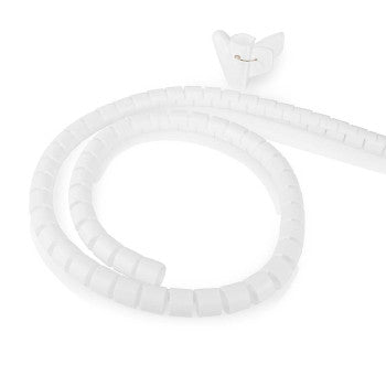 Cable Management | Spiral Sleeve | 1pcs | Maximum cable thickness: 28 mm | PE | White