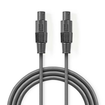 Speaker Cable | 48 x 0.20 mm | Copper | 10.0m | Round | PVC | Dark Gray | Gift Box