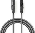 Cavo audio bilanciato XLR a 3 pin maschio-femmina 5m