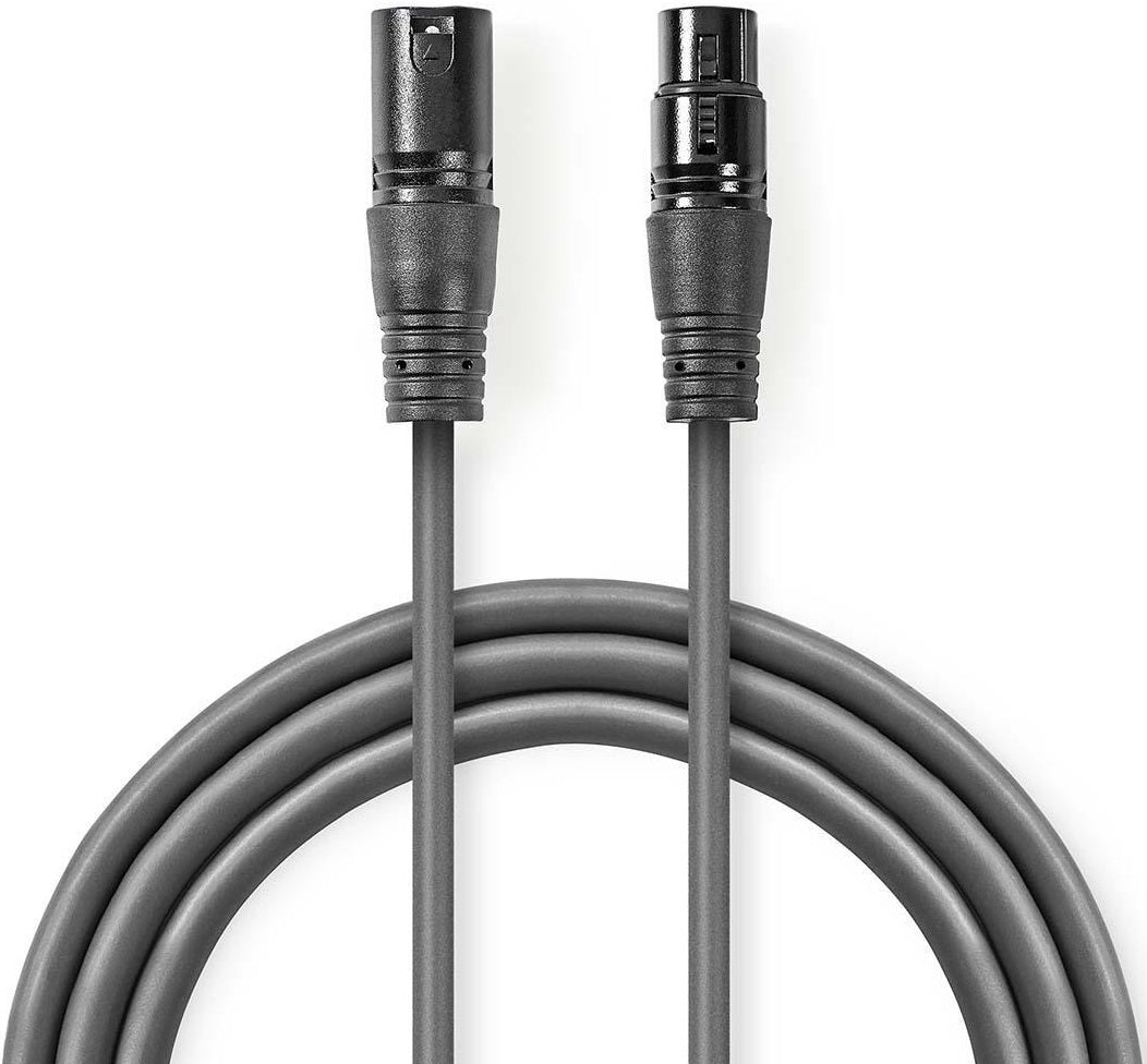 Cavo audio bilanciato XLR a 3 pin maschio-femmina 5m