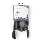 Cavo Audio XLR | 2x Maschio a 3 Pin XLR - Maschio da 3,5 mm | 3.0 m | Grigio COTH15310GY30 Codice EAN: 5412810295876