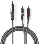 Cavo audio stereo 3,5mm maschio-2x maschio RCA 3m