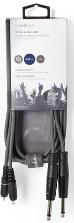Cavo audio stereo 2x 6,35mm maschio-2x maschio RCA 1.5m COTH23320GY15 5412810295333 ND9166