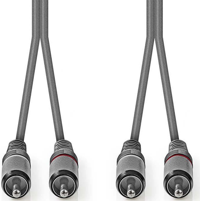 Cavo audio stereo 2xRCA maschio-maschio 1.5m COTH24200GY15 5412810295364 ND1453