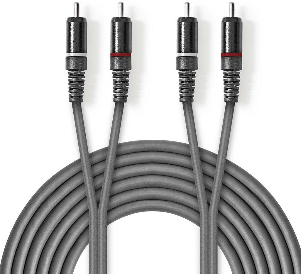 Cavo audio stereo 2xRCA maschio-maschio 1.5m