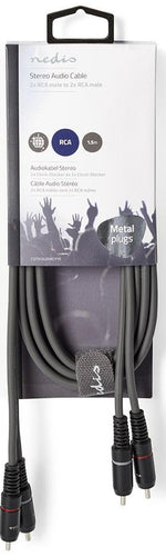 Cavo audio stereo 2xRCA maschio-maschio 1.5m COTH24200GY15 5412810295364 ND1453