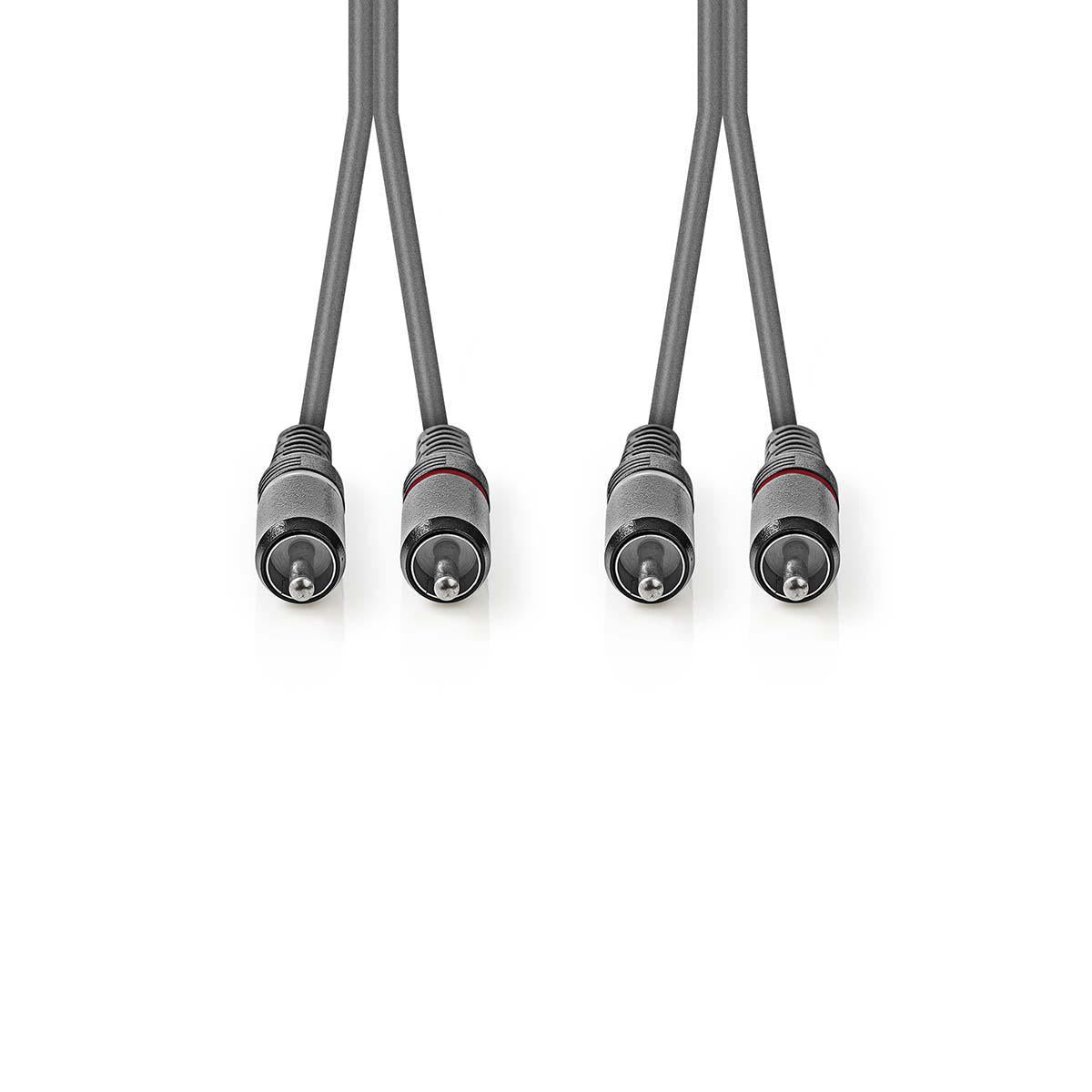 Cavo Audio Stereo 2x Maschio RCA - 2x Maschio RCA 3.0 m Grigio  5412810295371 541281029537 COTH24200GY30 ND2545