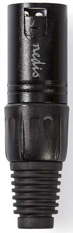 Connettore XLR 3-Pin Maschio nichelato Diametro ingresso cavo 5mm Nero COTP15900BK 5412810296460 ND4894