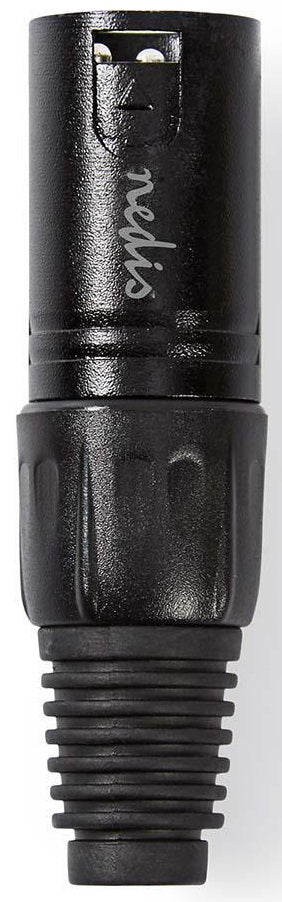 Connettore XLR 3-Pin Maschio nichelato Diametro ingresso cavo 5mm Nero COTP15900BK 5412810296460 ND4894