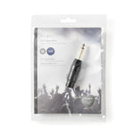 Adattatore XLR Mono | Femmina a 3 Pin XLR - Maschio da 6,35 mm | Nero - COTP15940BK Codice EAN: 5412810296224 541281029622  ND2655