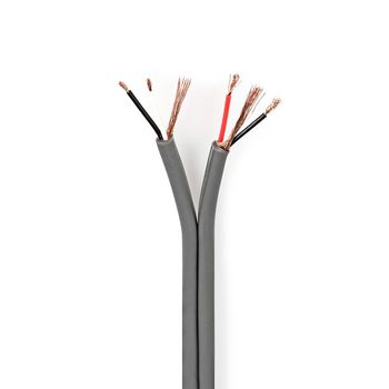 Audio Cable | 4 x 0.16 mm² | Copper | 100.0 m | Round | PVC | Dark Gray | Reel