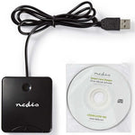 Lettore di schede SD Smart Card (ID) compatto USB 2.0 CRDRU2SM1BK 5412810266272 ND1216