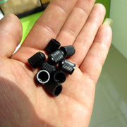 Tappo in gomma antipolvere per valvola nera da 200 pezzi per bicicletta e auto, diametro: 10 mm (nero), 200 PCS