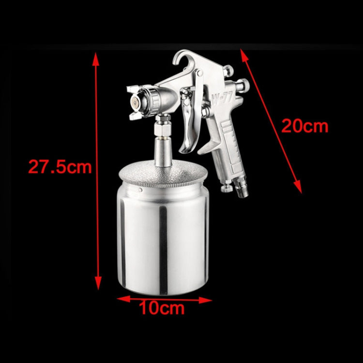 W-77 Strumento pneumatico per pistola a spruzzo per pistola a spruzzo inferiore per auto domestica, diametro del foro: 3 mm, Paint Spray Gun