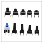 Kit 180 microinterruttori a pulsante tattile in rame