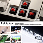 Kit 180 microinterruttori a pulsante tattile in rame