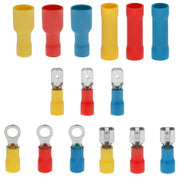 Kit assortimento di connettori a crimpare per terminali elettrici isolati pressati a freddo da 480 pezzi, 480 PCS