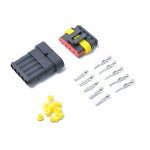 Set 10 connettori elettrici impermeabili 5 pin per auto
