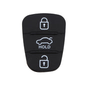 Cuscinetto in silicone di ricambio a 3 pulsanti per guscio chiave auto Hyundai / Kia, senza batteria, For Hyundai / Kia 3 Buttons with Word