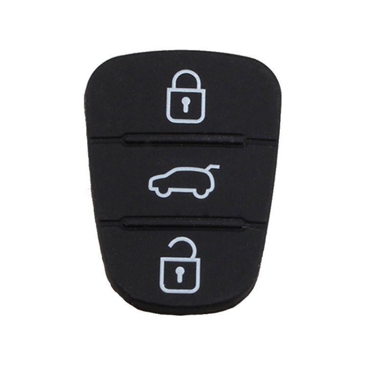 Cuscinetto in silicone di ricambio a 2 pulsanti per guscio chiave auto Hyundai / Kia, senza batteria, For Hyundai / Kia 3 Buttons