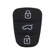 Cuscinetto in silicone di ricambio a 2 pulsanti per guscio chiave auto Hyundai / Kia, senza batteria, For Hyundai / Kia 3 Buttons