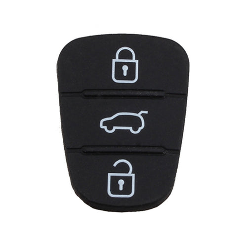 Cuscinetto in silicone di ricambio a 2 pulsanti per guscio chiave auto Hyundai / Kia, senza batteria, For Hyundai / Kia 3 Buttons