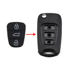 Cuscinetto in silicone 2 pulsanti per chiave auto Hyundai Kia