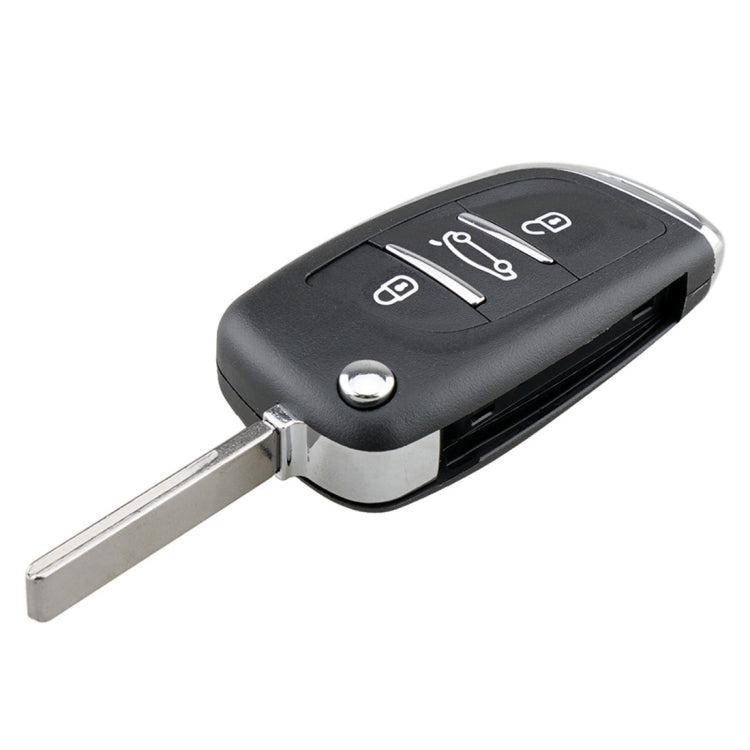 Custodia di ricambio per chiavi auto PEUGEOT a 3 pulsanti con scanalatura e supporto, 3 Buttons with Grooved