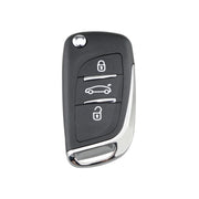 Custodia di ricambio per chiavi auto PEUGEOT a 3 pulsanti con supporto, senza scanalatura, 3 Buttons without Grooved