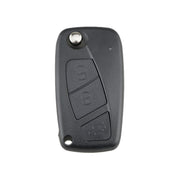 Per chiavi auto FIAT, custodia sostitutiva a 3 pulsanti con supporto laterale per batteria, Black, Blue