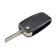 Per chiavi auto FIAT, custodia sostitutiva a 3 pulsanti con supporto laterale per batteria, Black, Blue