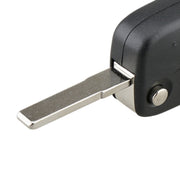 Per chiavi auto FIAT, custodia sostitutiva a 3 pulsanti con supporto laterale per batteria, Black, Blue