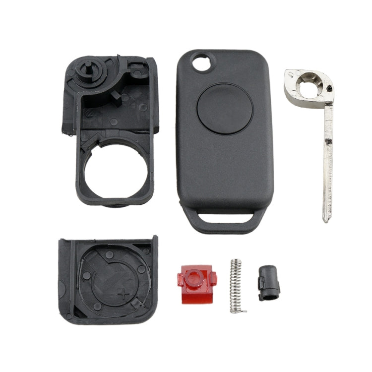 Per chiavi auto Mercedes-Benz di ricambio, custodia per chiave auto a 1 pulsante con stelo chiave pieghevole, 1 Button