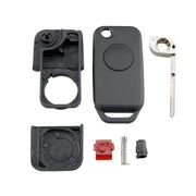 Per chiavi auto Mercedes-Benz di ricambio, custodia per chiave auto a 1 pulsante con stelo chiave pieghevole, 1 Button