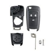 Per le chiavi della macchina Opel, custodia sostitutiva a 3 pulsanti con stelo della chiave pieghevole, 3 Buttons with Foldable Key Blade
