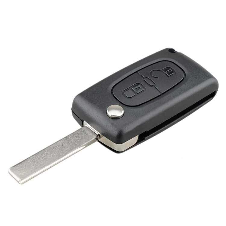 Per chiavi auto PEUGEOT di ricambio, custodia quadrata a 2 pulsanti con scanalatura e supporto, 2 Buttons Square with Grooved