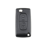 Per chiavi auto PEUGEOT di ricambio, custodia quadrata a 2 pulsanti con scanalatura e supporto, 2 Buttons Square with Grooved