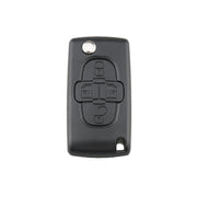 Per CITROEN C8 / PEUGEOT 1007 Chiavi di ricambio per auto a 4 pulsanti con scanalatura, senza supporto, For CITROEN C8 / PEUGEOT 1007