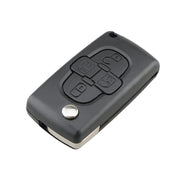 Per CITROEN C8 / PEUGEOT 1007 Chiavi di ricambio per auto a 4 pulsanti con scanalatura, senza supporto, For CITROEN C8 / PEUGEOT 1007