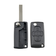 Per CITROEN C8 / PEUGEOT 1007 Chiavi di ricambio per auto a 4 pulsanti con scanalatura, senza supporto, For CITROEN C8 / PEUGEOT 1007